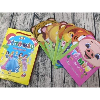 Set 8 quyển tập tô các chủ đề cho bé mầm non