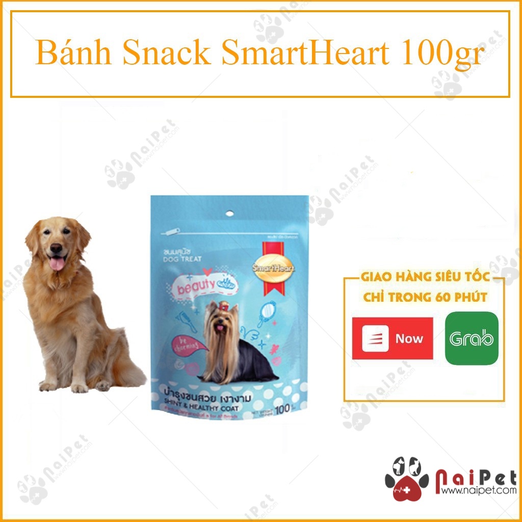 Đồ Ăn Vặt Bánh Thưởng Cho Chó Smartheart 100g