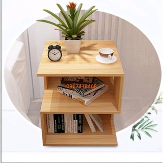 Táp đầu giường mini, tủ để đồ decor, Tab đầu giường, tủ kệ để đầu giường MDF chữ Z, kệ để đồ mini đă năng, kệ gỗ đa năng