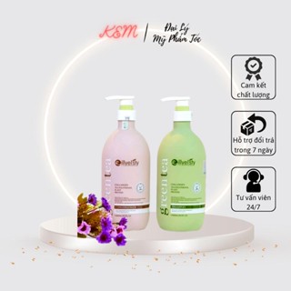  Dầu gội xả Eillyelsty Green Tea nuôi dưỡng tóc chắc khỏe giảm xơ rối 800ml x2 | kem 