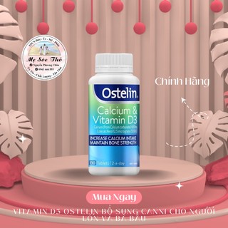 Viên Uống Calcium & Vitamin D3 Ostelin Bổ Sung Canxi Cho Người Lớn Và Bà Bầu 130v- nguyenphuongchau