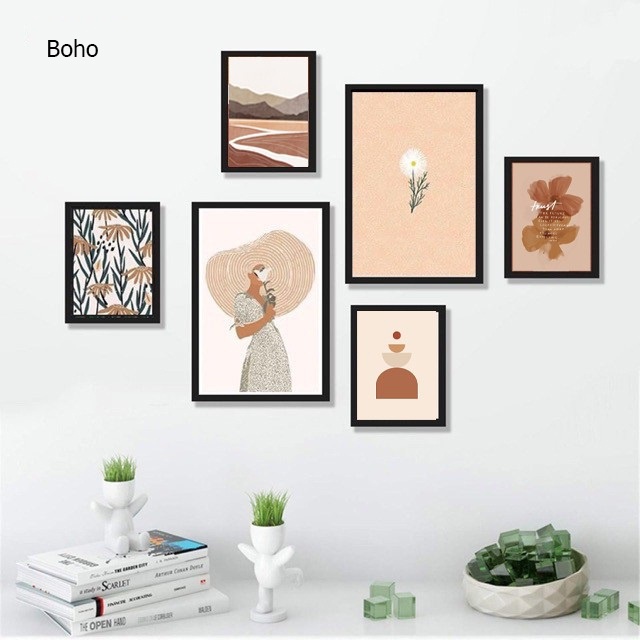 Set 6 tranh treo tường Tropical đã có khung