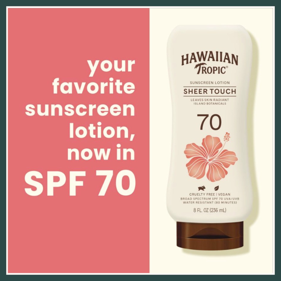 Kem chống nắng toàn thân Hawaiian Tropic Sheer Touch Lotion Sunscreen 236ml spf 30 spf 50 spf 70