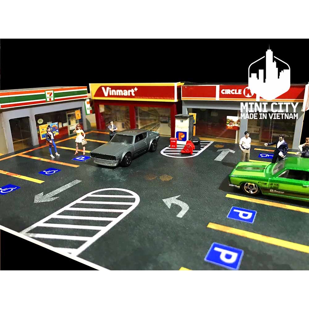 Mô hình bãi đậu xe 1:64 SK01