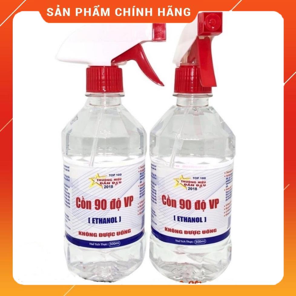 Cồn sát khuẩn 90 độ Vĩnh Phúc có vòi xịt 500ml hoặc 1000ml