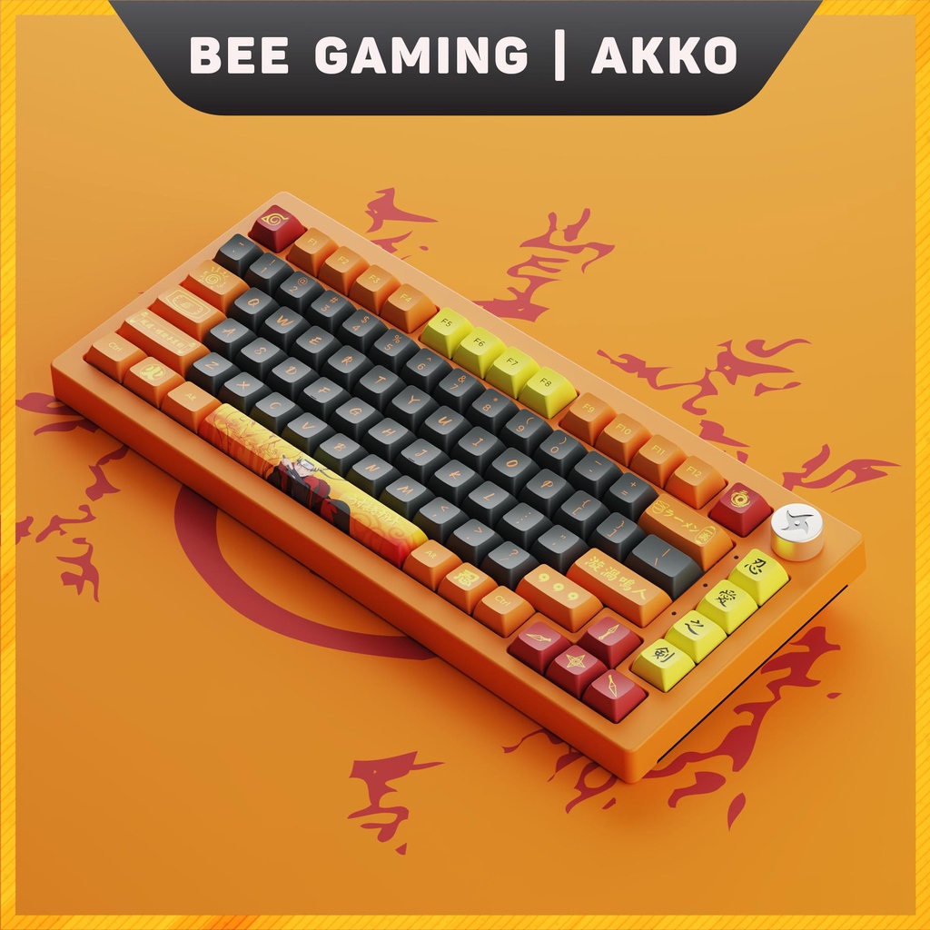 Bàn phím cơ AKKO không dây 5075B Plus Dragon Ball Super - Goku / Naruto (Multi-modes / Hotswap / RGB)