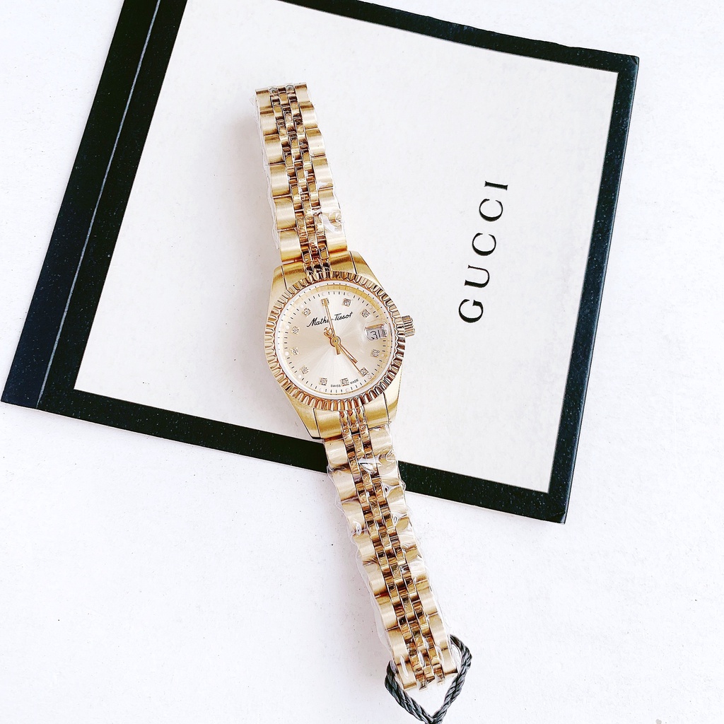 Đồng hồ nữ dây thép Mathey Tissot Crystal D710PDI