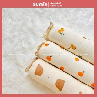 Gối ôm muslin organic cho bé - Sumin Official Store