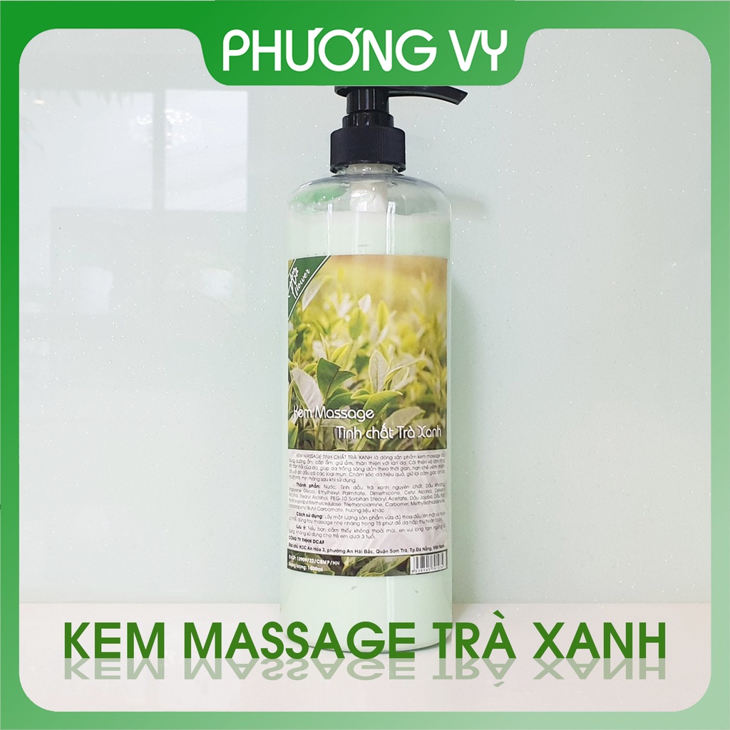 1000ml KEM MASSAGE TINH CHẤT TRÀ XANH