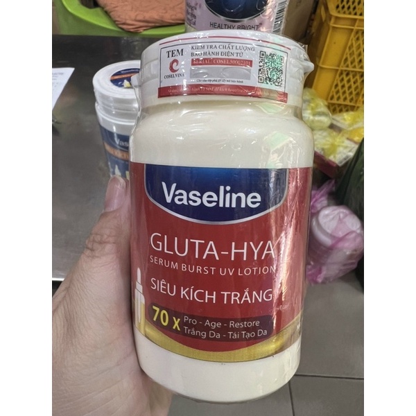 Kích trắng vasaline x10 250gram