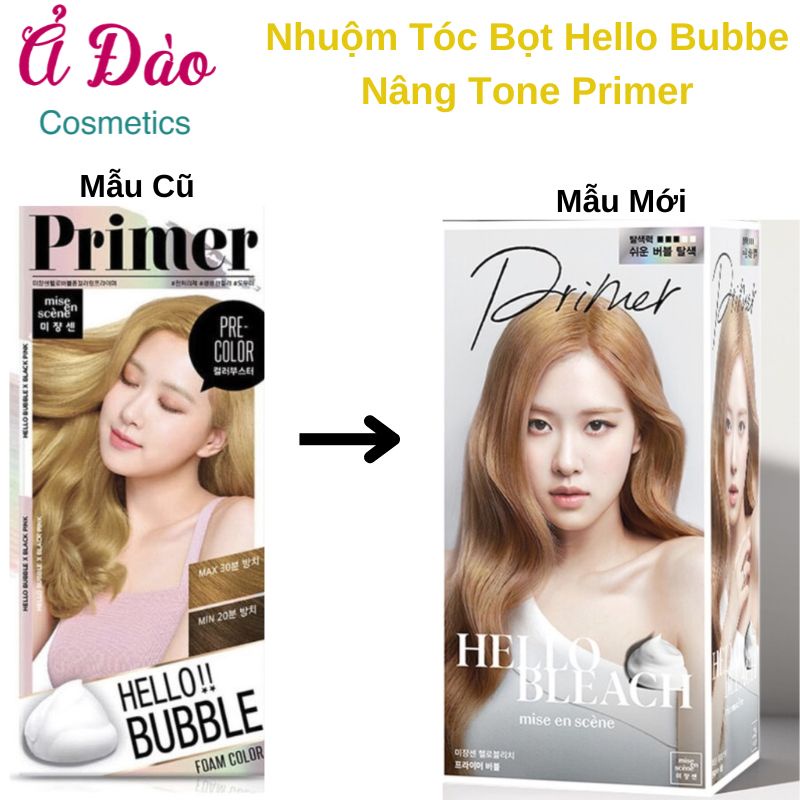 Thuốc Nhuộm Tẩy Tóc Nâng Tone Primer Blackpink Hello Bubble | Nhuộm tóc tại nhà Mise En Scence