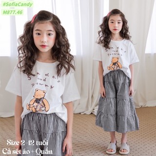 Set áo phông + quần váy cho Bé