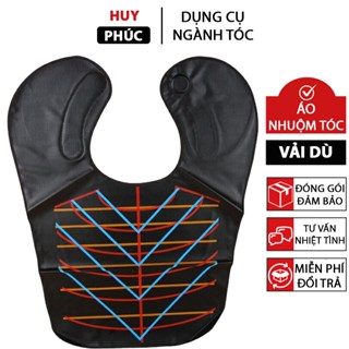 Áo choàng nhuộm tóc vải dù, áo nhuộm tóc bạt nhuộm hóa chất da sắt