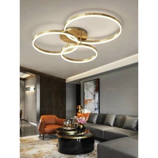 Đèn ốp trần 3 vòng tròn, Đèn LED 3 chế độ sáng, có ảnh thật