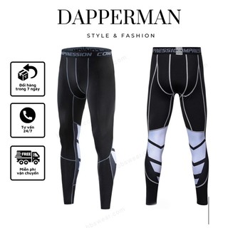 Quần Tập Gym Cho Nam Quần Giữ Nhiệt COMPRESSION Dáng dài thoáng khí DAPPERMAN