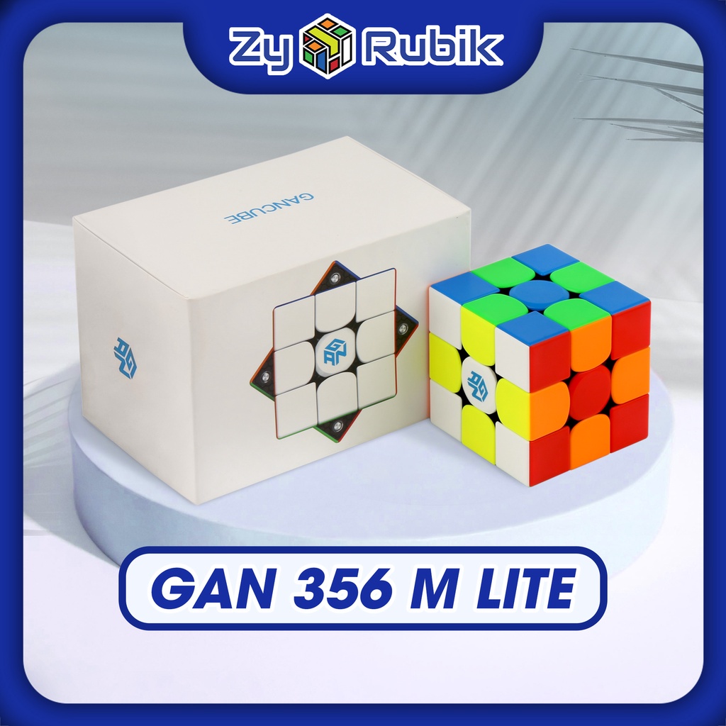 Rubik Gan 356 M Có Nam Châm Cao Cấp Stickerles ( Không Ges) - ZyO Rubik