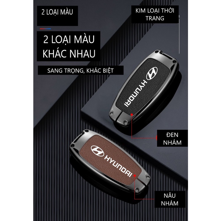 Ốp chìa khóa Hợp kim cao cấp Hyundai Tucson 2022+, Santafe - mẫu mới