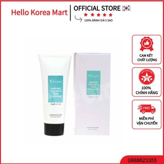 Sữa rửa mặt trắng da elujai face foam cleanser 100g