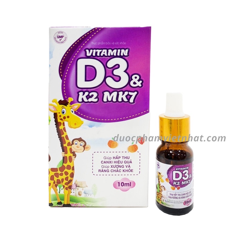Vitamin D3 K2-Mk7 cho trẻ