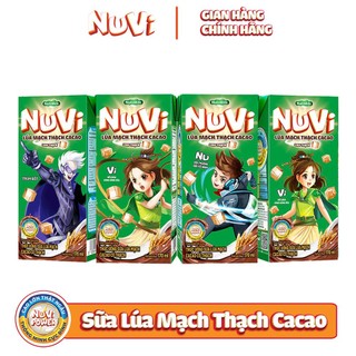 Thùng 48 hộp nuvi thức uống sữa lúa mạch cacao có thạch hộp 170ml