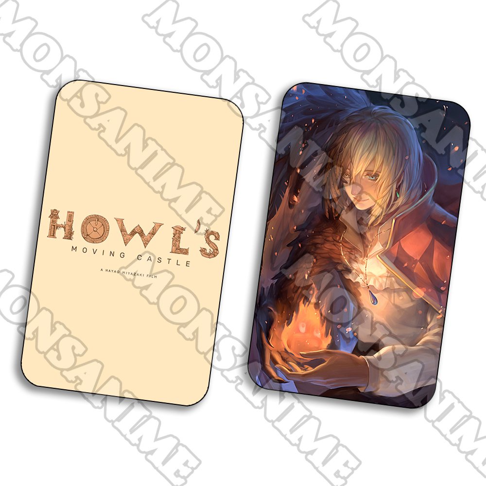 Ảnh card bo góc in hình Lâu Đài Di Động Của Howl - Howl's Moving Castle 5*8cm anime chibi sưu tầm 1 tấm