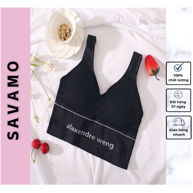 áo bra nữ hai dây cá tính tập gym giá rẻ thời trang SAVAMO S26