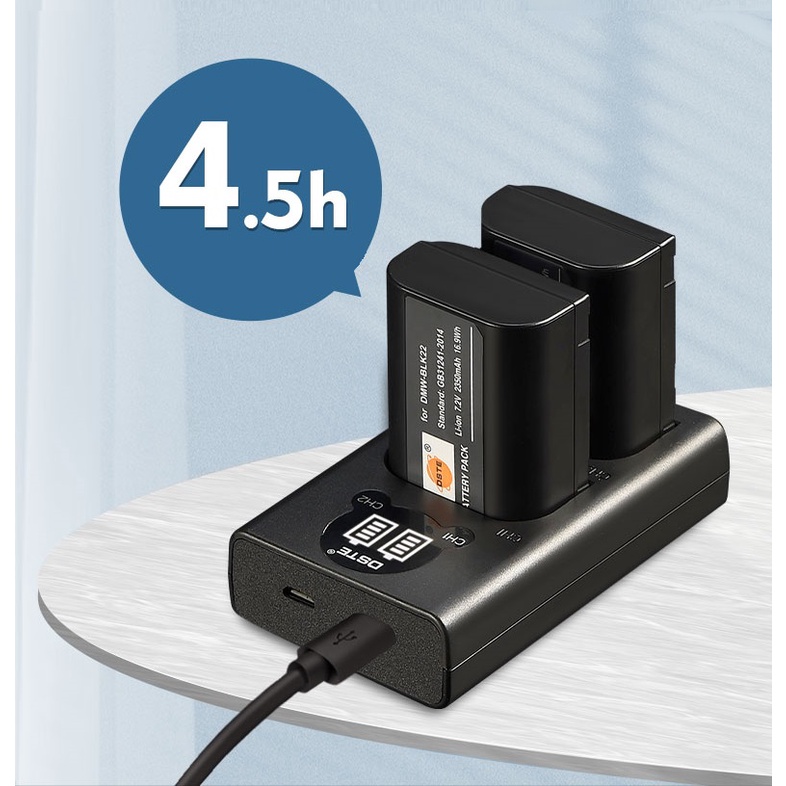 Pin, Sạc thay thế chính hãng dùng cho máy ảnh Panasonic Lumix S1, S5 : DSTE DMW-BLK22 & Kingma DMW-BLJ31