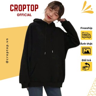 Áo khoác hoodie nam, nữ hoodie basic unisex nỉ from rộng màu xám hdt900