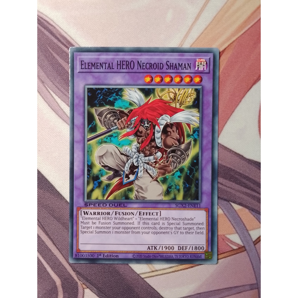 Thẻ Bài Yugioh: Elemental HERO Necroid Shaman SGX2-ENE11