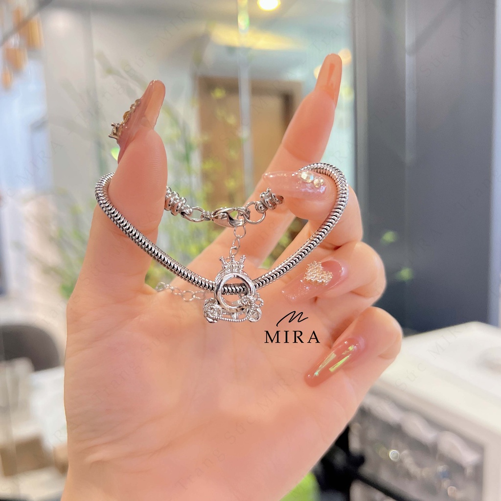 Dây , Lắc Tay MIRA & Co. - LPAN-ONE2 Mix Charm Bí Ngô Mở Hai Đầu, Dây Không Hoen Gỉ
