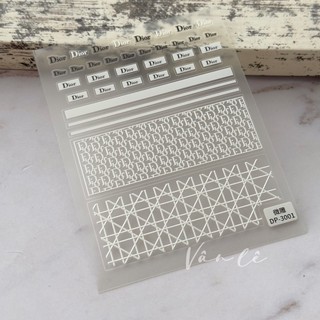 sticker lụa 5d thương hiệu dán móng tay nail