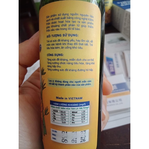 Nước Kiềm Thánh Giống kid - Nước Kiềm saphia trẻ em 100ml