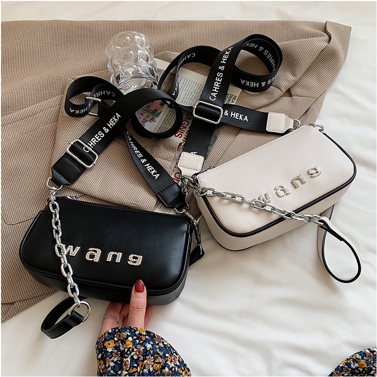 Túi xách nữ đeo 2 kiểu dây phối xích cực lạ chất da mềm mịn cao cấp Capucha T282