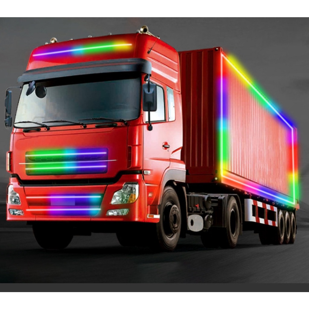 Đèn LED 24V dây trang trí màu phổ biến cho ô tô 24V 120cm / 150cm/ 180cm/ 200cm / 240cm