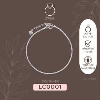 Lắc Chân nữ Bạc Ý S925 Freesize sang trọng cao cấp nhiều kiểu| MIA.Trang sức bạc