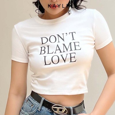 Áo thun nữ freesize in chữ Don't love KAYLIN - N1976