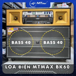 Loa kéo điện mtmax bk60 sài điện công suất lớn 1500w , âm thanh cực khỏe bass 4 tấc đôi - treble