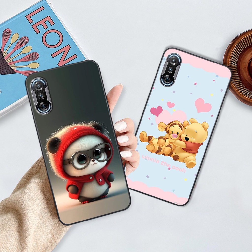 Ốp Xiaomi Redmi K40 / Redmi K40 Pro in hình gấu cute dễ thương siêu xinh đáng yêu