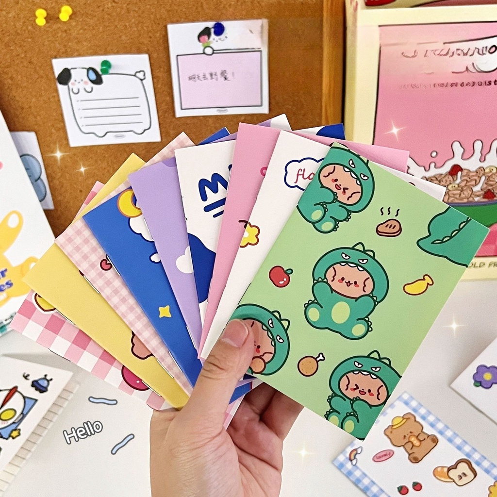 Sổ Tay Mini Ghi Chép Cute Kẻ Ngang Caro Lò Xo Timo VPS23