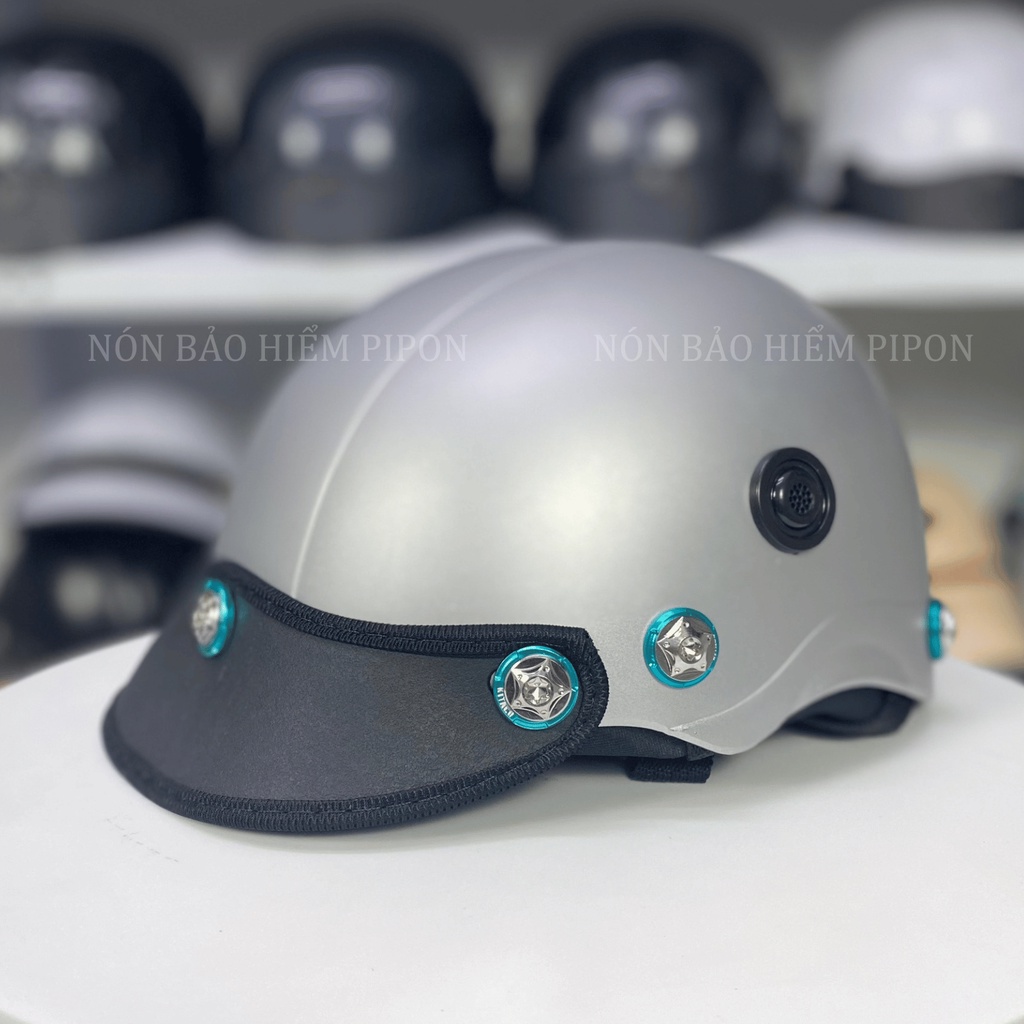 Nón bảo hiểm gắn ốc titan salaya TẶNG TEM BIKER loại 1 chính hãng, mũ bảo hiểm nửa đầu ốc Salaya phủ bóng