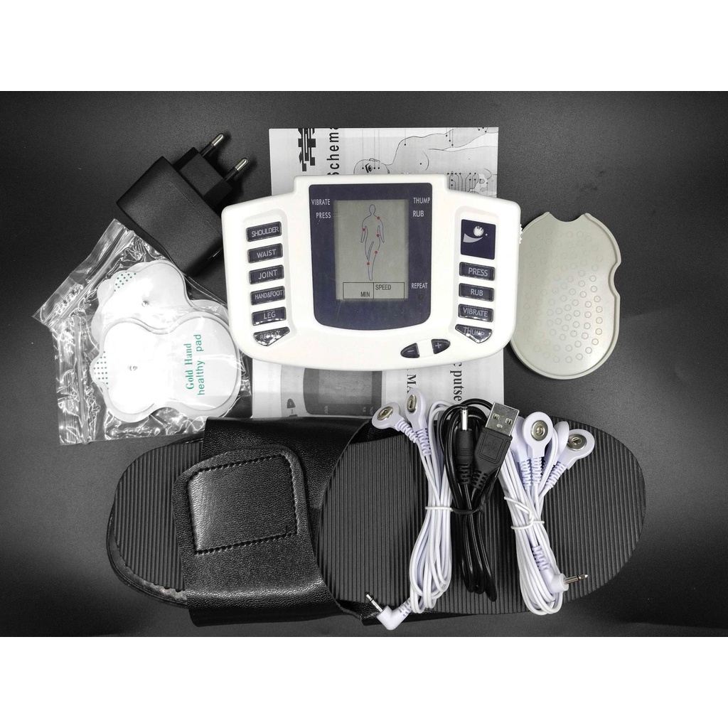 Máy massage xung điện 8 miếng dán JRR-309A, máy mát xa xung điện 8 chế độ massage 10 cường độ xung điện