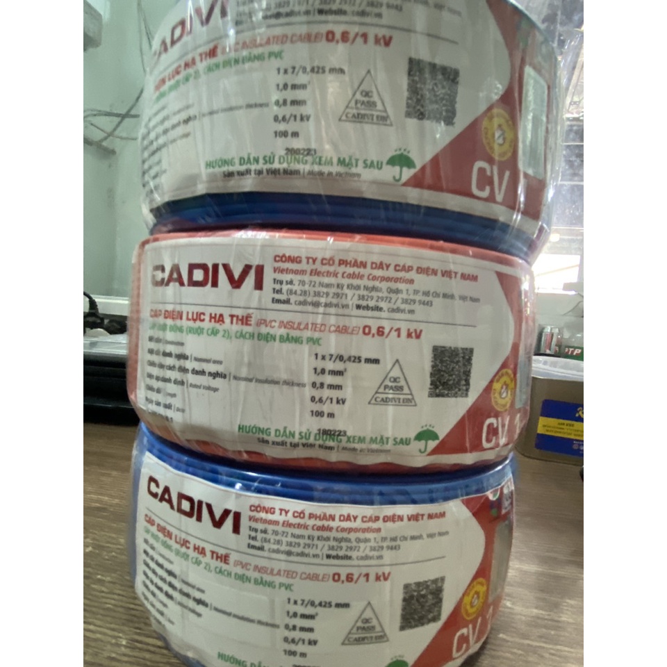 Dây Điện Đơn CaDiVi 1.0 MM - Dây Điện CaDiVi Đơn Chính Hãng