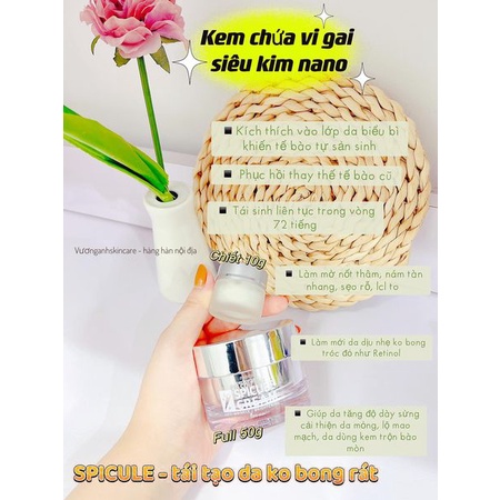 Kem vi gai sinh học tái tạo dưỡng trắg Spicule Mediogra 50ml