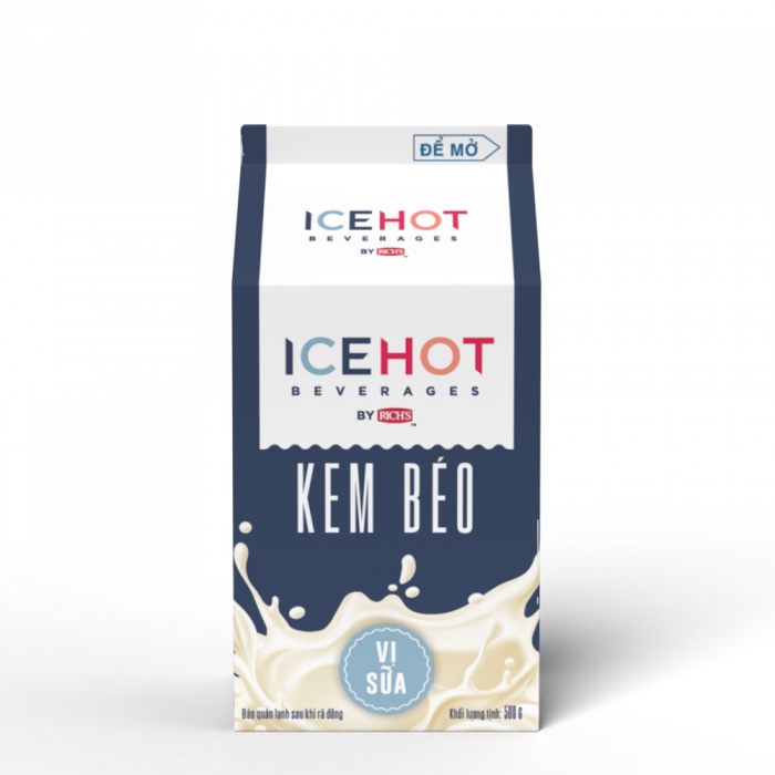 Kem béo Vị Sữa Ice Hot 500g (Chỉ giao Hoả Tốc)