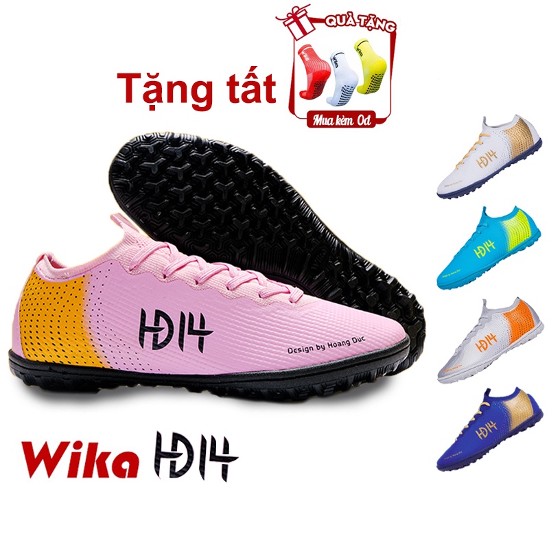 Giày đá bóng Hoàng đức HD14 chính hãng hàng công ty, giày đá banh nam sân cỏ nhân tạo đế đinh dăm tf