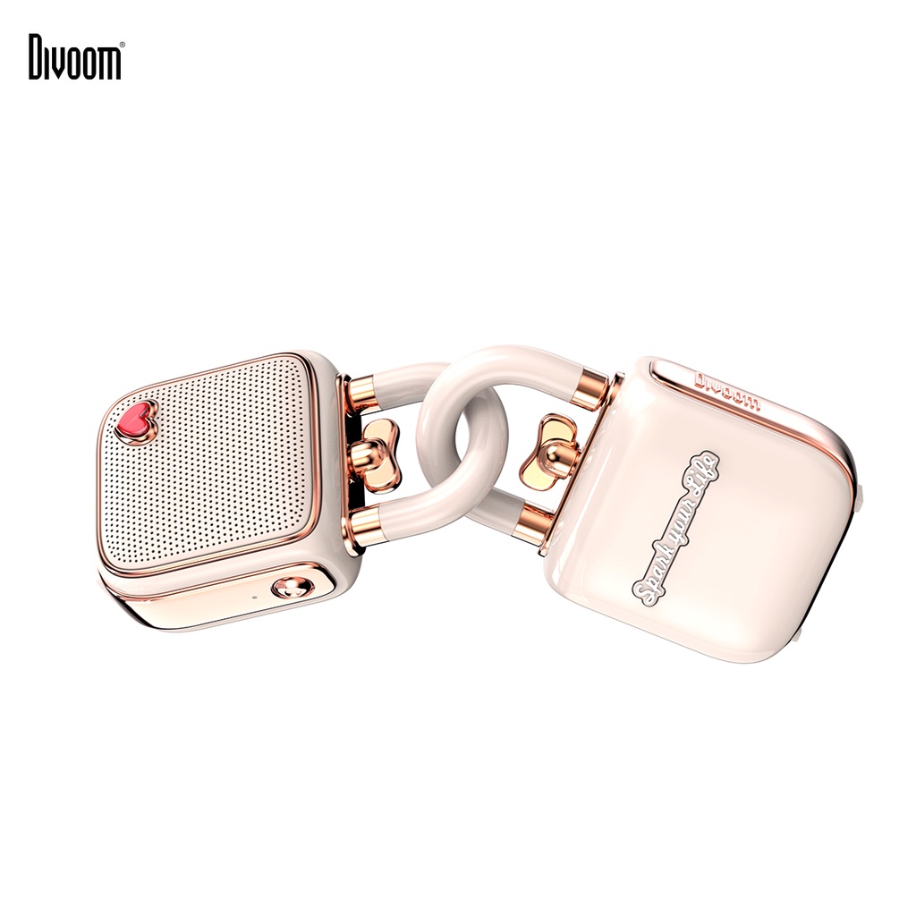 Loa Bluetooth Divoom Lovelock Pink công suất 5W kiểu dáng dễ thương