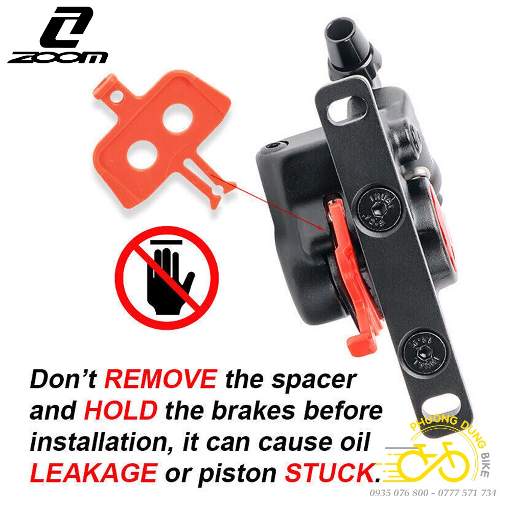 Bộ Cụm phanh thắng đĩa cho xe đạp Road ZOOM R-200