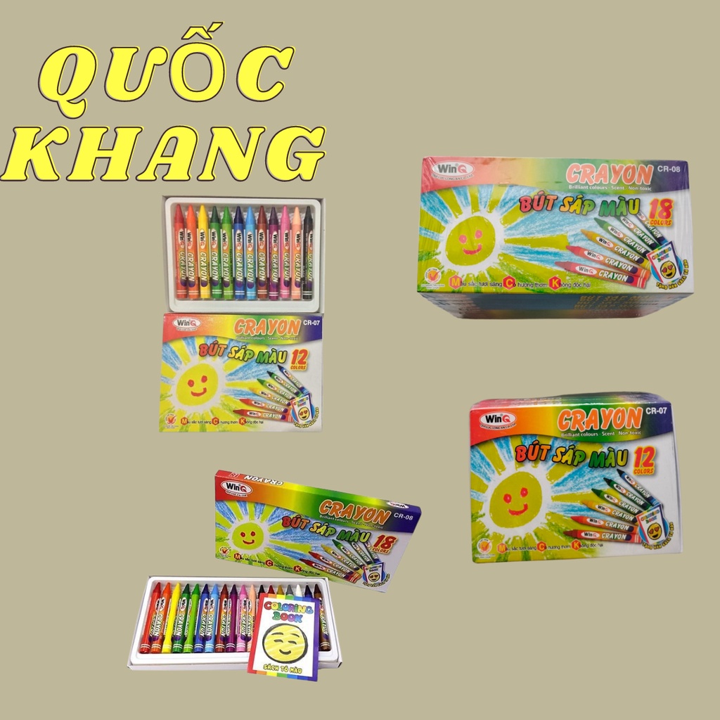 Sáp 12 màu WinQ CR-07 /CR-08