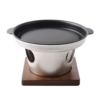 Bếp nướng cồn bộ vỉ nướng bếp cồn bếp nướng thịt 17cm cho 1-2 người OEM FDN01