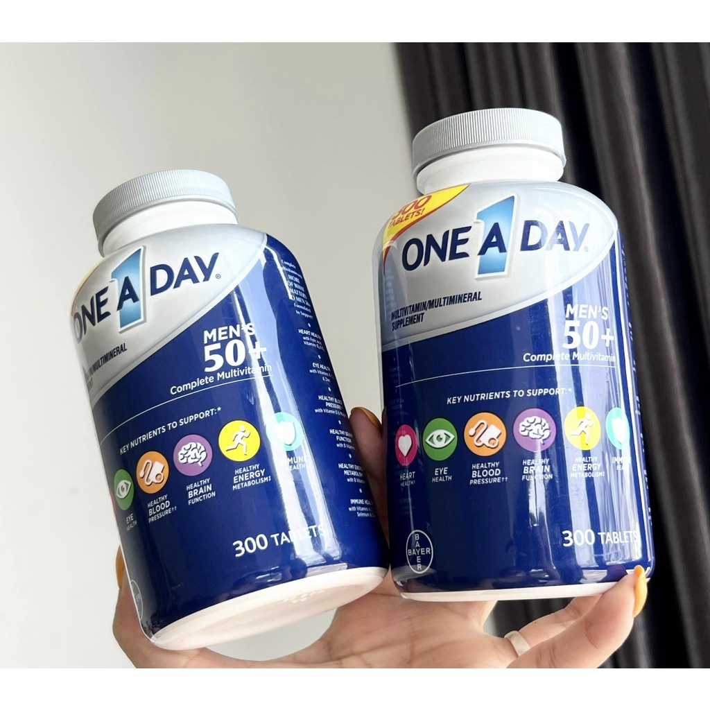 One a day Mens 50+ - Vitamin tổng hợp dành cho nam giới trên 50 tuổi 300 viên